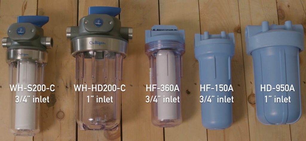 Culligan Whole House Sediment Water Filter types