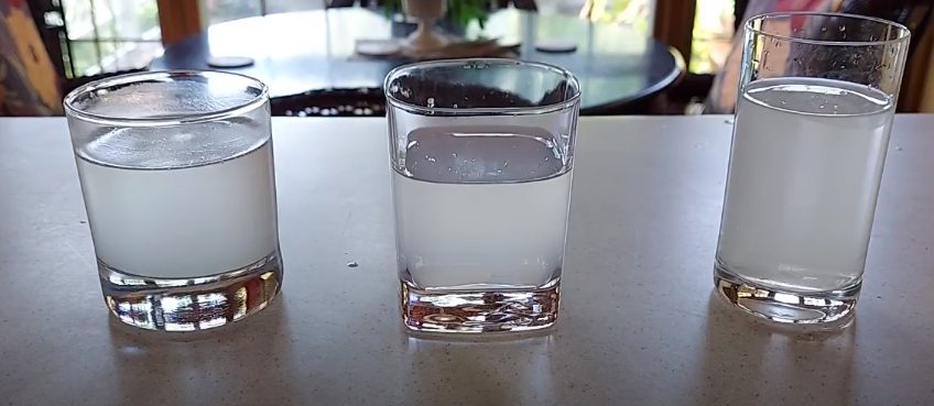 Reverse osmosis makes water cloudy